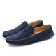 thumbnail image 1 of Mocasines de cuero de ante para hombre, Zapatos informales de lujo, náuticos hechos a mano, Slipon, para conducir, 2022, 1 of 4