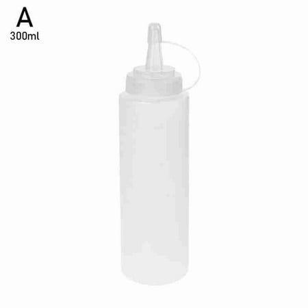

1X Plastic Squeeze Bottle - Condiment Dispenser Ketchup Hot Mustard L4V4 U2O2