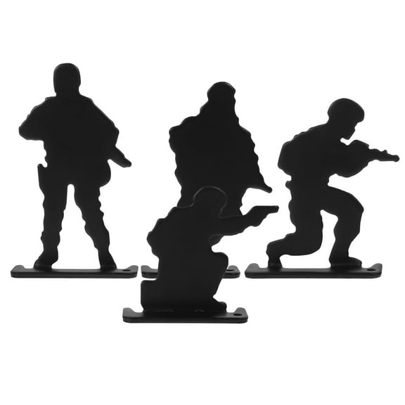 LULULION 4Pcs Adjustable Heavy Duty Shooting Training Target Stand Compact Exercise Aid