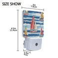 thumbnail image 4 of Yayeee LED Night Light for The Home Plug in With Light Sensors 2 Pack, Red Sailboats, 4 of 6