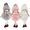 Mix-3PCS, variant on 3PCS Christmas Plush Angel,Angel Wings Christmas Ornaments,Angel Ornaments Bulk,Hanging Dolls Decor for Christmas Tree/Gift/Valentine's Day/Wedding(White,Pink,Gray)