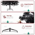 thumbnail image 3 of Ktaxon Black Christmas Tree 7ft Artificial Xmas Tree with 1500 Tips,Indoor Holidays Decoration, 3 of 7