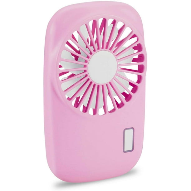 Ventilador de mano Mini ventilador Potente pequeño ventilador portátil personal Velocidad Ajustable USB Ventilador de pestañas recargable para niños Niñas Mujer Hombre Oficina en casa Viajes al aire libre Rosa brillar Electrónica
