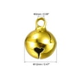 thumbnail image 2 of 12mm Small Jingle Bells for Craft DIY Christmas Vacuum Plating Gold Tone 48 Pack, 2 of 5