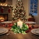 thumbnail image 1 of Candle Aromatherapy Holders Red Fruit Wreath Christmas Desk Arrangement, Red Fruit Wreath Candle Holders, Aromatherapy Candle Holders, Festive Desktop Decor, Home Aromatherapy Supplies, Unique Gift, 1 of 9
