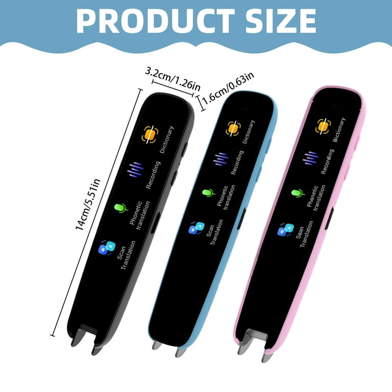 Uanit Multifunctional Translation Scanning Pen Record Black