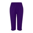 thumbnail image 3 of MKLEKYY Pantalones Cortos de Mezclilla para Mujer, Elegantes Pantalones Cortos Estampados, Sueltos, de Un Cuarto, 3 of 3