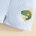 thumbnail image 4 of Toddler Boy Outfits 4T Toddler Baby Boy Summer Outfit Short Sleeve Embroidery Baseball Tops Plaid Shorts Cute Baseball Clothes Set, 4 of 6
