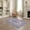 Lavender Purple Gray, Pattern 1, variant on ODIKA 8'x10' Washable Area Rug Medallion With Scrolling Wisteria Border Vintage Floral Oriental Playful for King Size Bedroom Under Bed, Master Suite, Non-Shedding, Easy Care