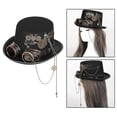 thumbnail image 5 of Steampunk Hat With Cosplay Party Goggles For Accessory Disguise, 5 of 5