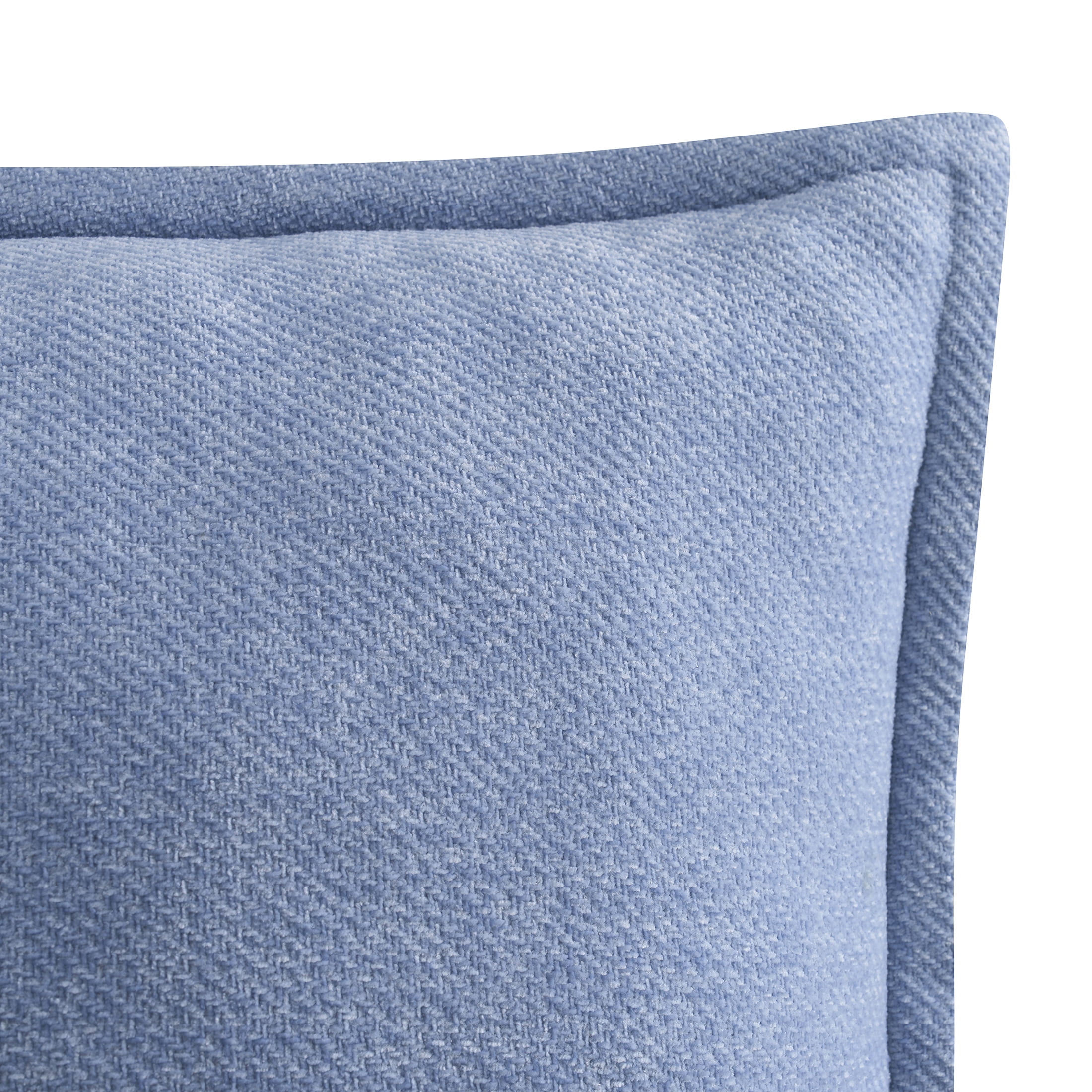 Mainstays 22" x 22" Placid Blue Chenille Flange Decorative Pillow