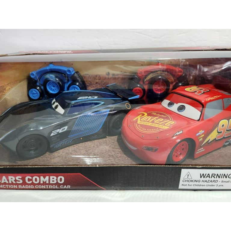 8 Inch Disney Pixar Cars Lightning McQueen & Jackson Storm Remote