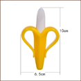 thumbnail image 2 of Mordedor de silicona ZHAOCHENG 2 piezas Juguete para la dentición de plátano Cepillo de dientes de entrenamiento, 2 of 5