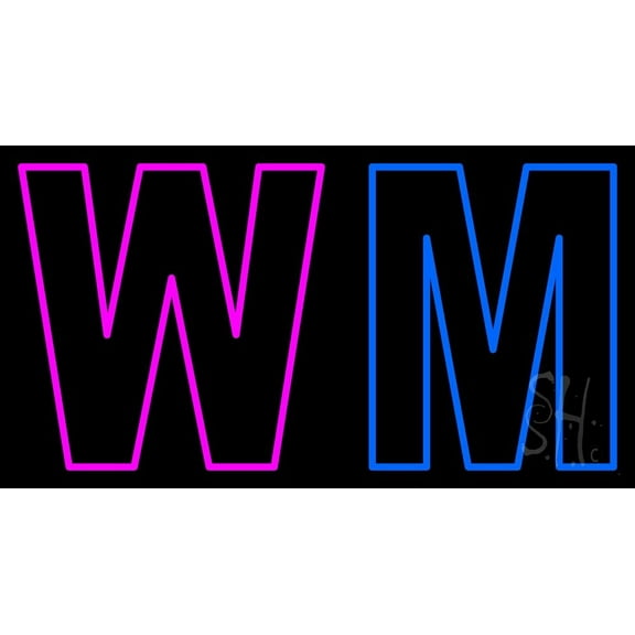 Men and Women Bar Restroom LED Neon sign 20 x 37 - inches, Black Square Cut Acrylic Backing, with Dimmer - Bright and Premium built indoor LED Neon Sign for Bar decor.