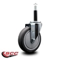 thumbnail image 2 of 5 Inch Thermoplastic Rubber Wheel Swivel 3/4 Inch Expanding Stem Caster SCC, 2 of 2