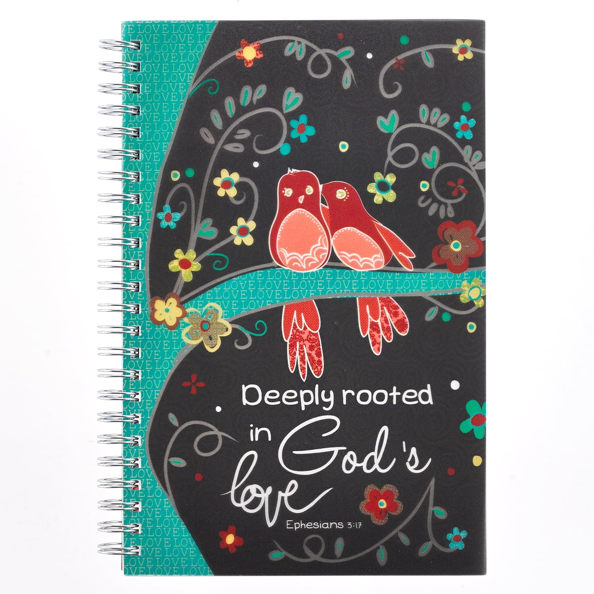 God's Love Wirebound Notebook - Ephesians 3:17
