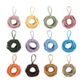 thumbnail image 4 of Tubos anchos para patas de cincha para hacer bucles que chocan con varios colores para 12 colores 192pcs, 4 of 9