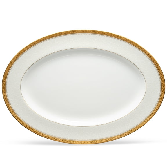 Noritake Odessa Gold Large Oval Platter