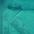 thumbnail image 5 of Superior Wisteria Floral Cotton Bath Towels, Set of 2, Turquoise, 5 of 8