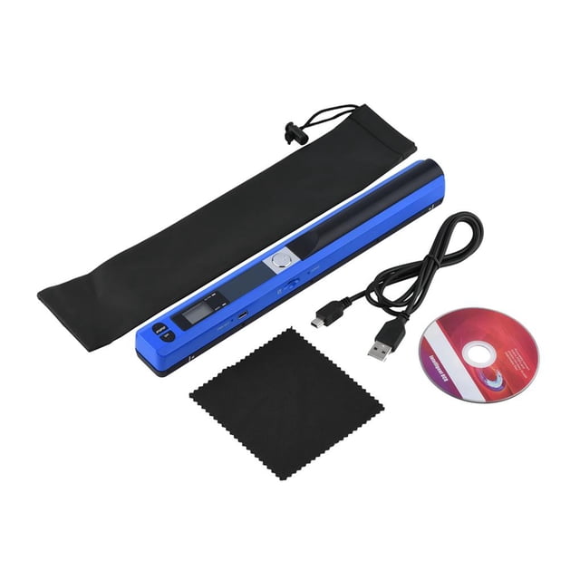 Tholdsy Escáner de documentos con formato JPG/PDF Escáner de mano multifuncional Funciona con pilas para recibos de fotos comerciales Computadoras y accesorios