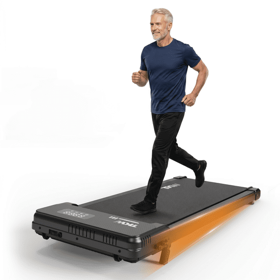 Lightweight Under Desk Treadmill, Remote Control Portable Walking Pad for Home & Office, Adjustable Incline, 200 lbs Weight Capacity