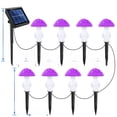 thumbnail image 4 of Lámpara de hongo para exteriores, lámpara de hongo LED solar, decoración impermeable para patio, jardín, cabezal de borde redondo, 4 of 5