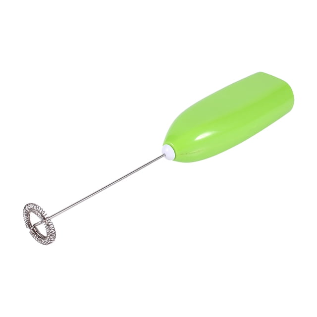 Nimomo Electric Stirrer Durable Mixer Stirrer 4 Colors Fashionable Hot Drinks Milk Coffee Frother Eggbeater Foamer Electric Mixer Stirrer(Green)