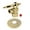 Brass, variant on Kingston Brass CC43102TLK 1/2" FIP x 3/8" OD Comp Quarter-Turn Angle Stop Valve with Flange, Polished Brass