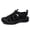 black, variant on English Title: Closed-Toe Outdoor Quick-Lace Hiking Sandals
