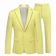 thumbnail image 4 of HBDesign Men's 2 Piece Seersucker Suit Set Lightweight Breathable Striped Blazer Pants for Business Casual Wedding Daily Wear Multiple Colors, 4 of 7