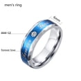 thumbnail image 2 of Matching Rings White Gold Plated Couple Rings 1CT CZ Wedding Ring Sets for Him and Her, 2 of 7