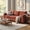 Red, variant on 81" Soft Chenille Traditional Sofa, Comfy Couch Ergonomic Seating, Modern Sofa Couch Solid Wood Base for apartment lounge space, Green