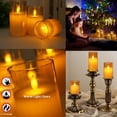 thumbnail image 2 of Velas LED, Plastico Realista Velas de Pilar Sin Llama con Control Remoto, 3pcs Velas Electricas para Thanksgiving,San Valentín, Halloween, Bodas, Navidad (Blanco Cálido), 2 of 7