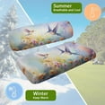 thumbnail image 6 of Pzuqiu Hummingbird Flower Golf Cart Seat Covers Summer Outdoor Anti-hot Club Car Blanket Stretchable Keeps Seats Clean and Comfortable for More 2-Seat Golf Carts, 6 of 7