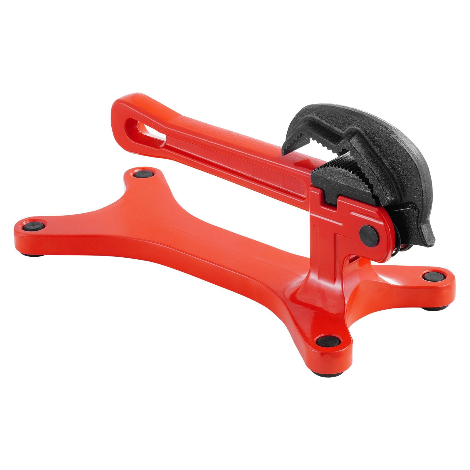 Portable Pipe Vise 1/8-1-1/2 Inch Capacity Aluminum Alloy Anti-Slip Clamping Lightweight 2.62 lbs Detachable Jaws for Plumber DIY