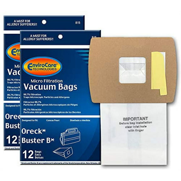 Replacement Vacuum Bags For Compatible with Oreck PKBB12DW / 815 - 24 Count