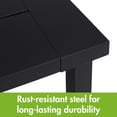 thumbnail image 3 of Mainstays Dashwood 7-Piece Steel Outdoor Dining Set, Black, 3 of 13