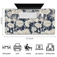 thumbnail image 5 of Long Mouse Pads for Desk,Pioneer Flower Floral Print Pattern Desk Mats on Top Of Desks, Desk Mouse Pad Extra Large with 3mm Non-Slip Base and Stitched Edge for Gaming,Office,Work,Home 47.3"x23.6", 5 of 6