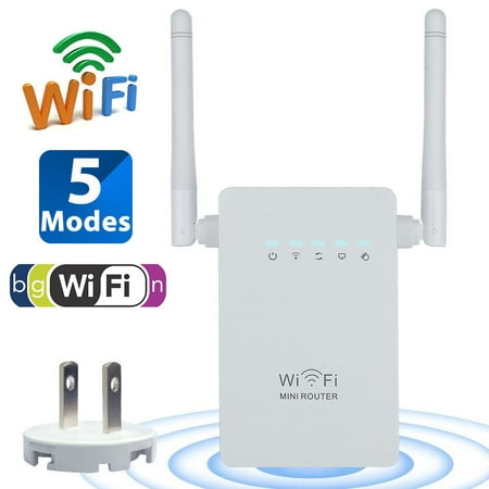 300Mbps Wireless-N Range Extender WiFi Repeater Signal Booster 802.11n/b/g Network Router works with ARRIS NETGEAR (Best Wifi Booster App For Iphone)