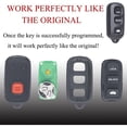 thumbnail image 5 of Key Fob Keyless Remote Fits for Pontiac Vibe 2003-2008/ Toyota Camry 2002-2006/ Solara 02-03/ 03-08 Matrix/ Sienna 99-03 Remote Control Replacement GQ43VT14T (Pack of 1), 5 of 7
