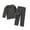 Dark Gray, variant on Hjtefg Kids' Sleepwear Set - Cozy Long-Sleeve Top & Pants, Soft Toddler Pajama Outfit for Boys & Girls, Comfortable 2-Piece Home Clothes for Play & Relaxation,Color: Army Green Size: 2-3 Years