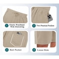 thumbnail image 5 of Rosvigor Womens Athletic Shorts High Waisted Running Workout Shorts for Women Loose Cotton Sweat Shorts with Pockets, 5 of 7