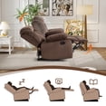 thumbnail image 5 of Bonzy Home Manual Recliner Chairs for Living Room Brown, 5 of 6