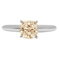 thumbnail image 4 of 1.5 ct Cushion Cut Natural Morganite Solitaire 18K White Gold Womens Engagement Ring, 4 of 5