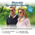 thumbnail image 2 of Arctic Air Cool Touch - Portable Handheld Fan, Mini USB Rechargeable, Compact & Lightweight, 4-Speed Adjustable, Battery-Powered, Quiet & Perfect for Travel & Outdoor, White Color, AACTFW-MC12/4, 2 of 10