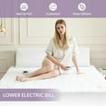 thumbnail image 5 of LuxeHeat Electric Heated Mattress Pad Queen Size Zoned Dual Control 10 Heat Levels 1-12H Timer,Sherpa,Illuminated Button, 5 of 6
