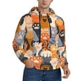 thumbnail image 2 of Wukai Cute Cat Paw Print Men Hoodies Fleece Sweatshirts Long Sleeve Sweaters Pullover Fall Outfits Winter Clothes-XX-Large, 2 of 7