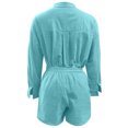 thumbnail image 4 of MAIHAN Linen Sets for Women 2 Piece Long Sleeve Button Down Shirts and Shorts Set Women 2 Piece Outfits Sets Casual Summer Casual Outfits Two Piece Outfit, 4 of 4