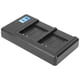 thumbnail image 5 of Cargador con pantalla LCD Carga de doble ranura Adecuado para batería de cámara LI‑50B, 5 of 8