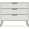 thumbnail image 2 of Manhattan Comfort 103GMC8 Rockefeller Mid-Century-Modern Dresser with 3- Drawers in Off White, 28.86 x 35.24 x 17.52 in., 2 of 11